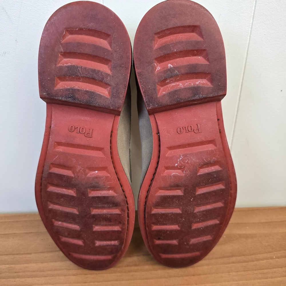 Polo Ralph Lauren Mens 10 Suede Leather Penny Loafers Shoes Brick Rubber Sole - Picture 3 of 11